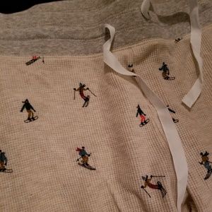 Never worn Eddie Bauer waffle knit ski sleep pant